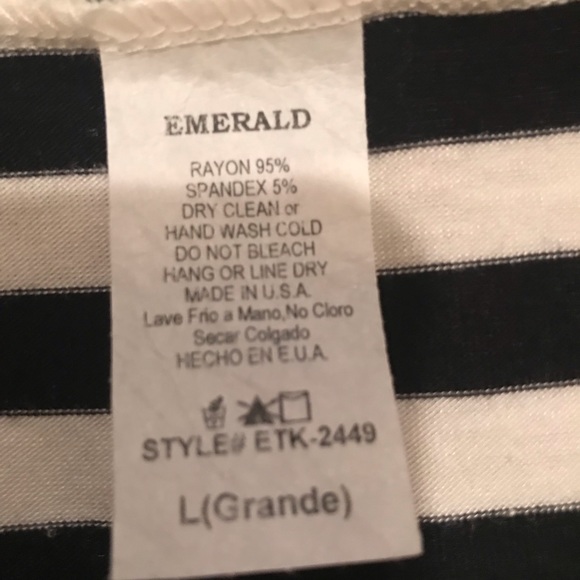 NWOT Striped Babydoll Tunic Top - Picture 4 of 4